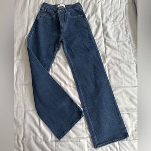 Abercrombie High Rise 90s Relaxed Dark Wash Jeans